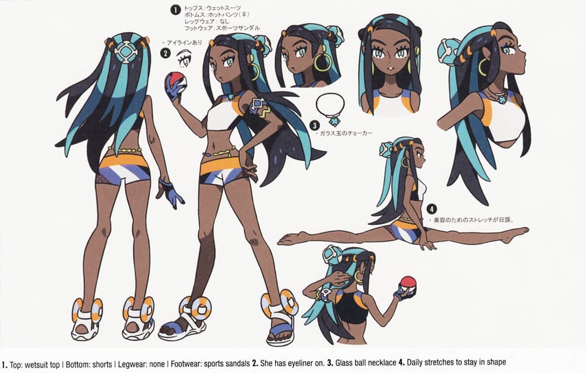 nessa (pokemon and 1 more) drawn by take_(takegarou)