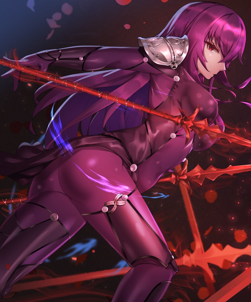 scathach (fate and 1 more) drawn by clyde_s