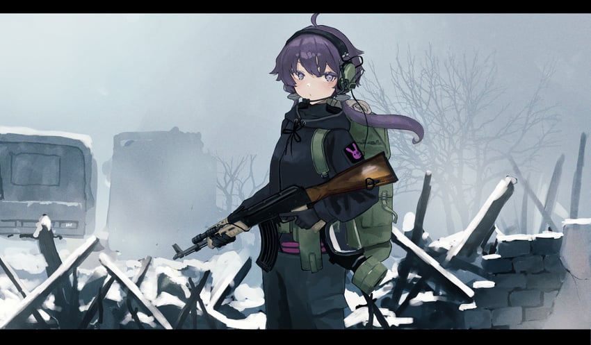 yuzuki yukari (vocaloid and 1 more) drawn by jun_(jun0000000000)