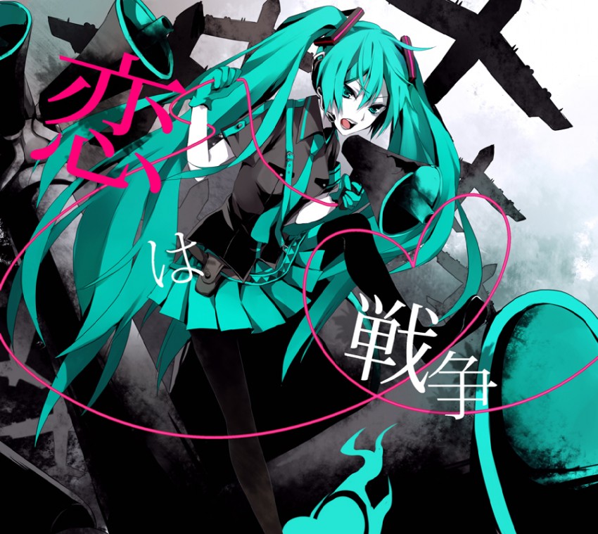 hatsune miku (vocaloid and 1 more) drawn by yuzuki_karu