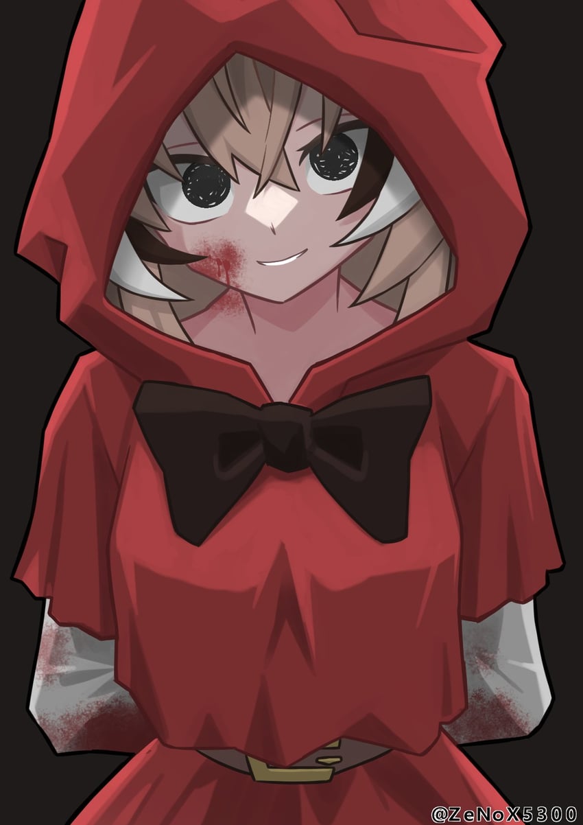 nanashi mumei and little red riding hood (hololive and 2 more) drawn by zenox5300