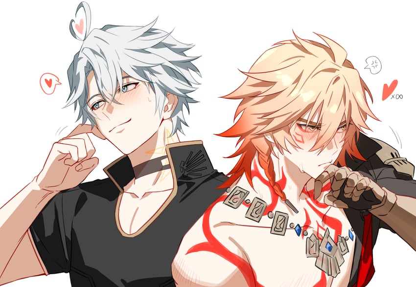 phainon and mydei (honkai and 1 more) drawn by jujeop