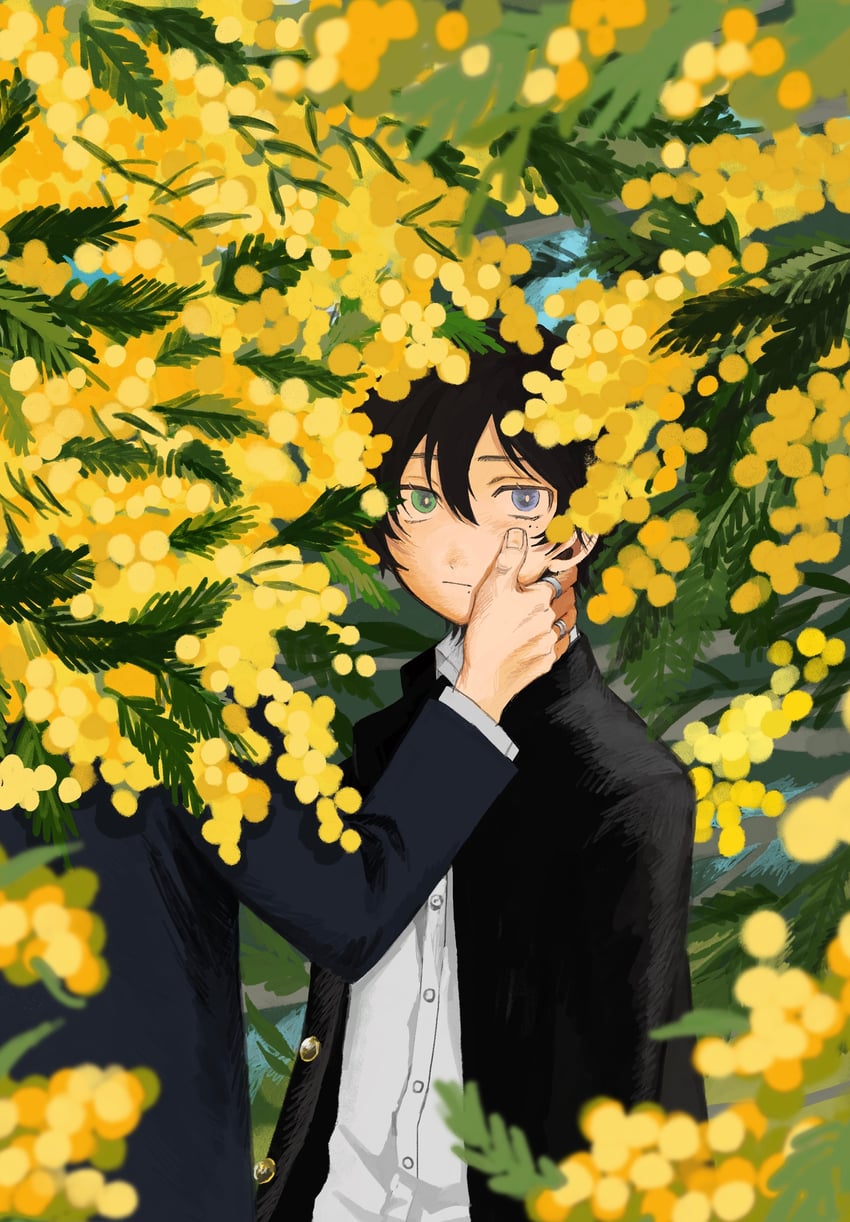 yamada saburo and yamada jiro (hypnosis mic) drawn by mezamemazem