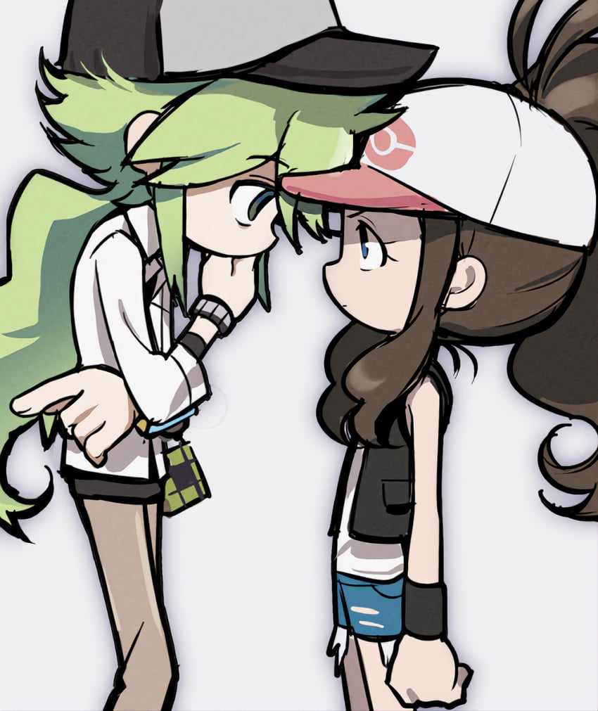 hilda and n (pokemon and 1 more) drawn by jjjjtaaaku