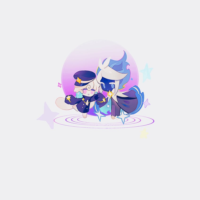 milky way cookie and stardust cookie (cookie run and 1 more) drawn by senlly_2507