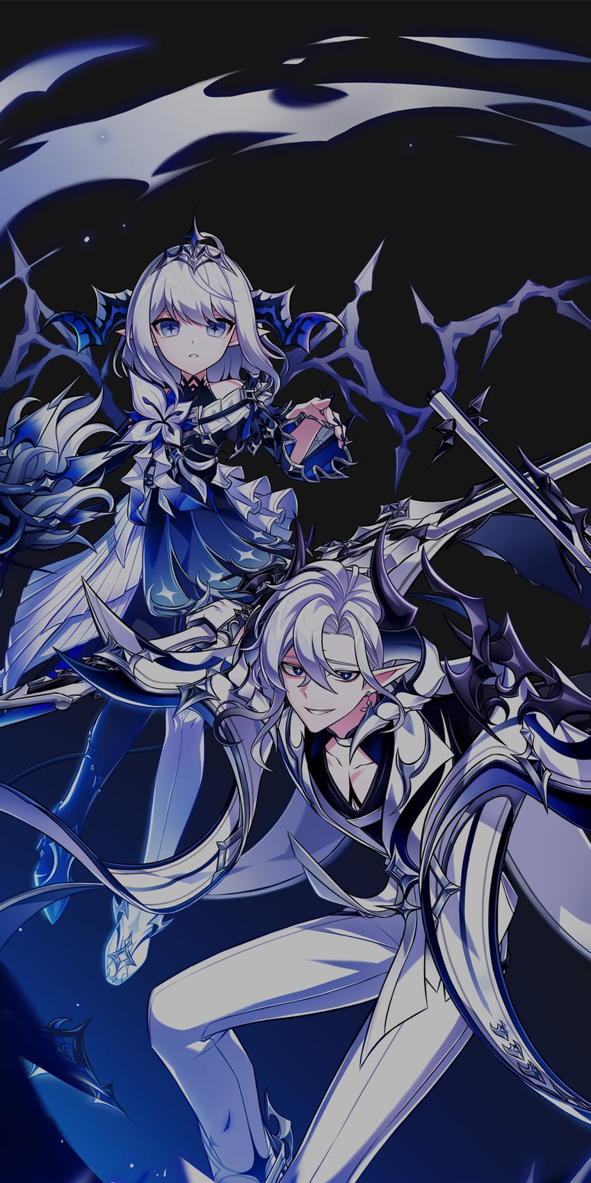 luciela r. sourcream and ciel (elsword) drawn by hwansang