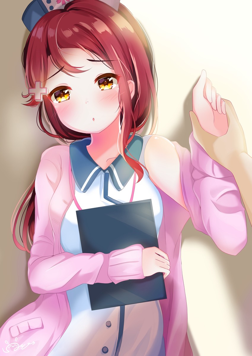 sakurauchi riko (love live! and 2 more) drawn by depe