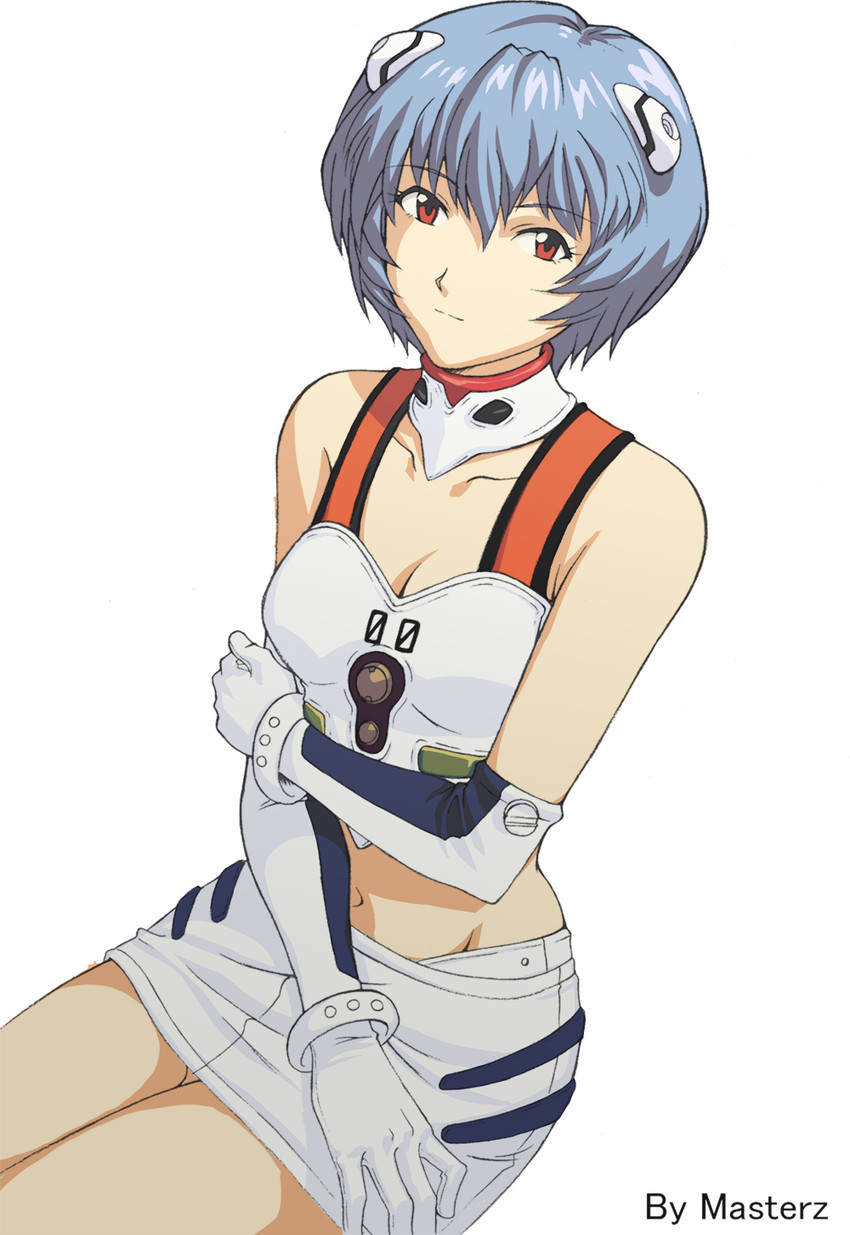 ayanami rei (neon genesis evangelion) drawn by colorfag, drawfag, and masterz