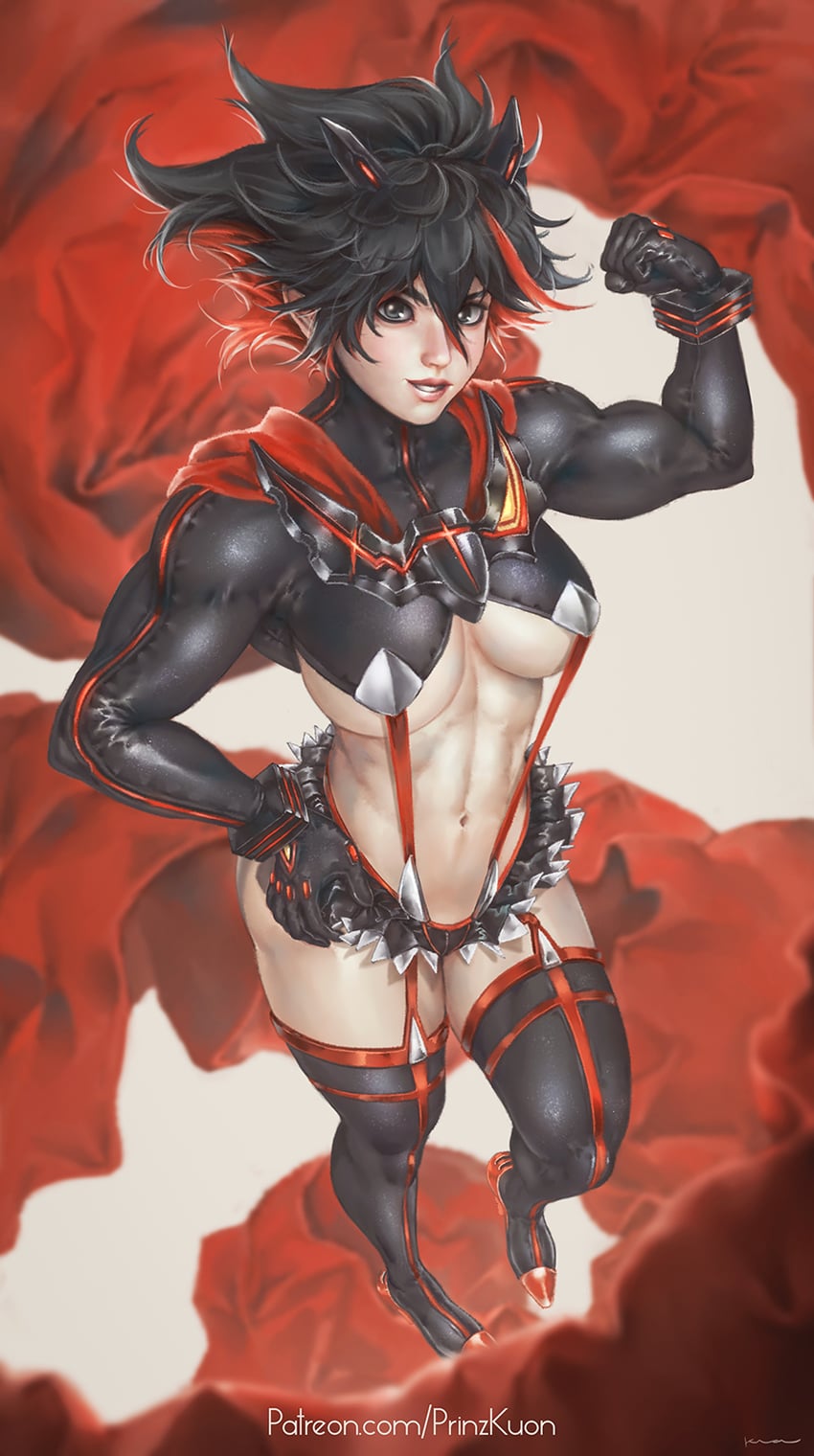 matoi ryuuko and senketsu (kill la kill) drawn by kuon_(kwonchanji)