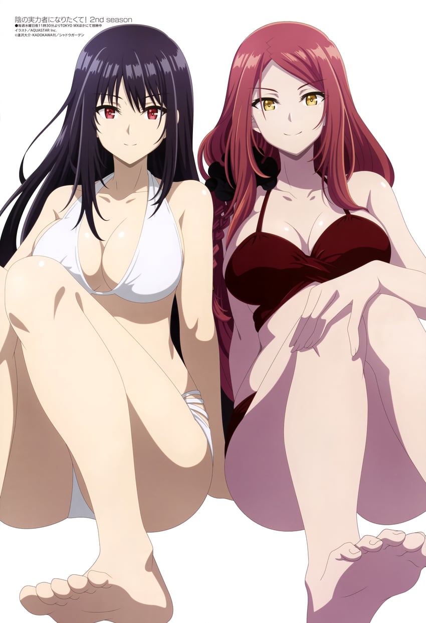 claire kagenou and mary (megami magazine and 1 more) drawn by aquastar_inc.