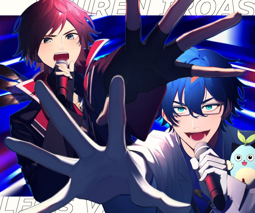 leos vincent, lauren iroas, and mameneko (nijisanji) drawn by inuta_v11