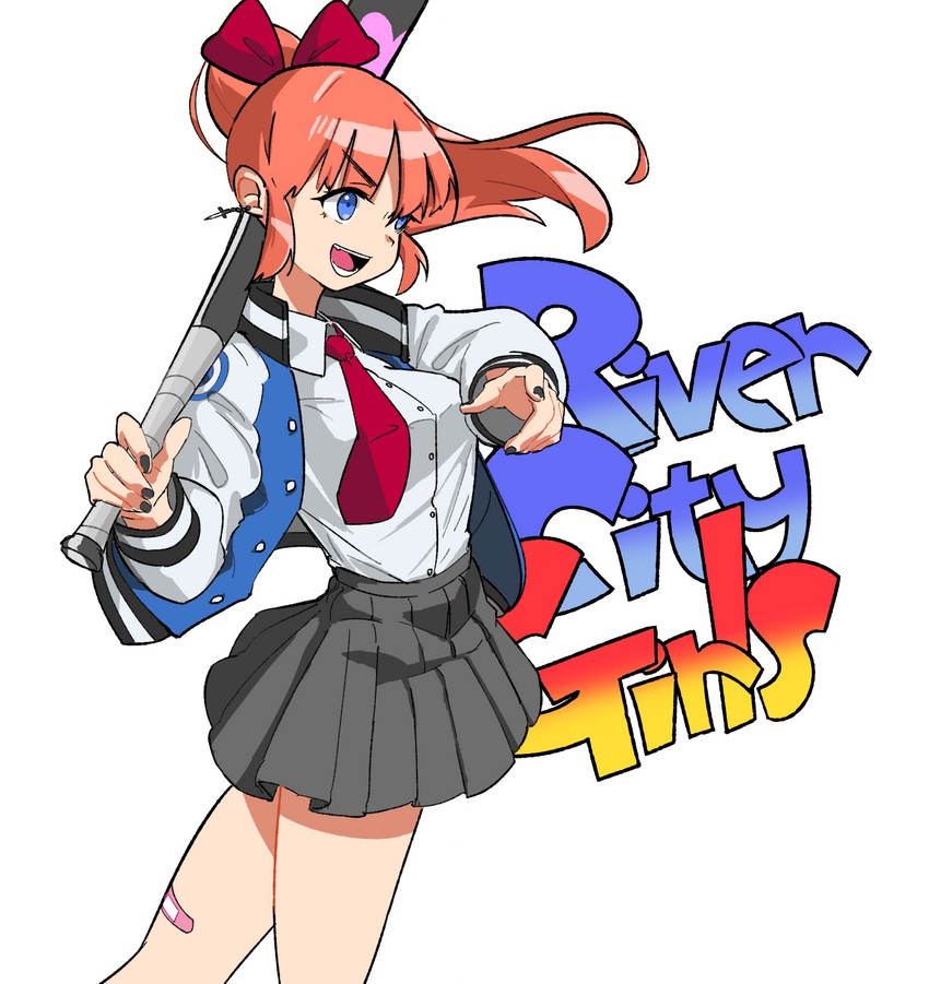 kyoko (kunio-kun series and 1 more) drawn by nmgv