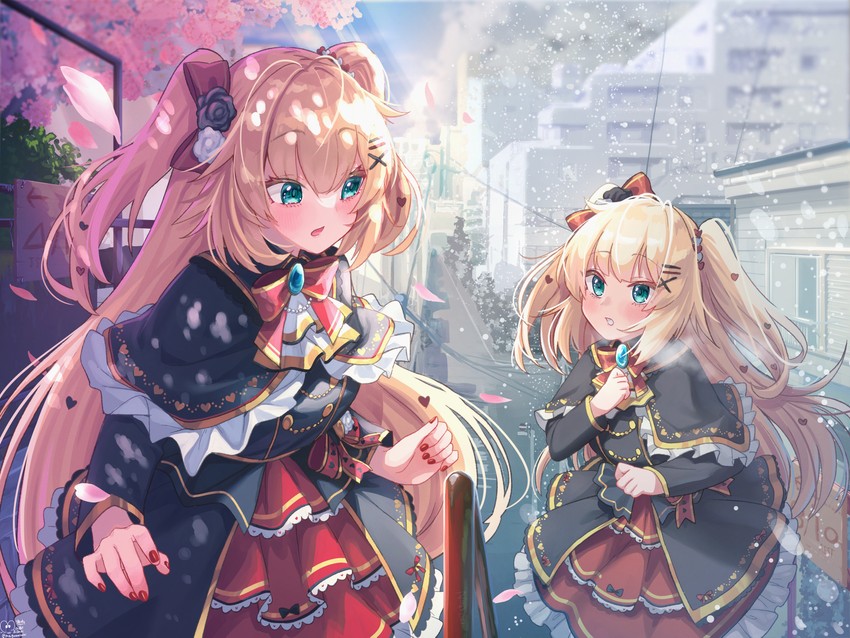 akai haato (hololive and 1 more) drawn by magowasabi