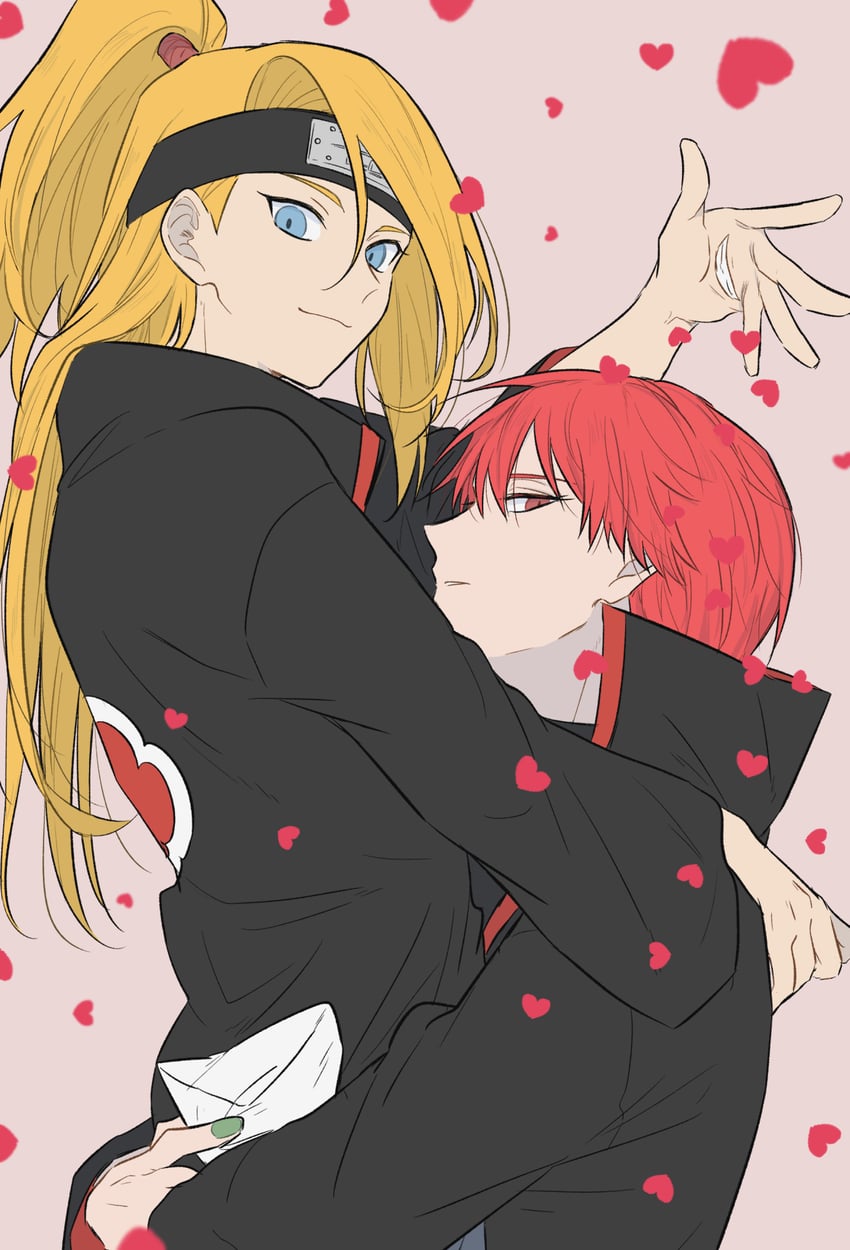 deidara and sasori (naruto and 1 more) drawn by hayamin35