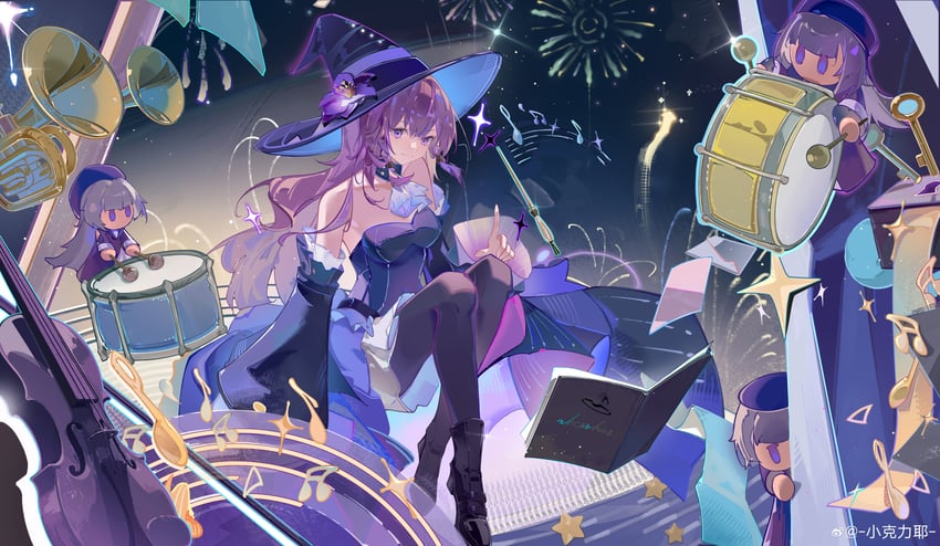 herta and the herta (honkai and 1 more) drawn by xiao_keli_ye
