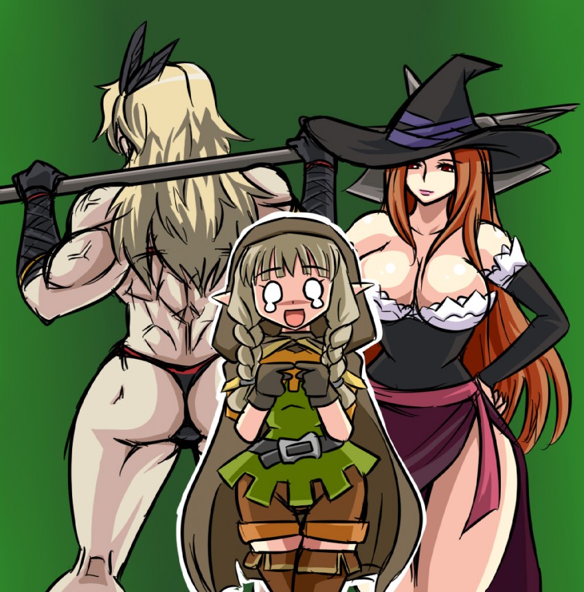 sorceress, amazon, and elf (dragon's crown) drawn by tonda