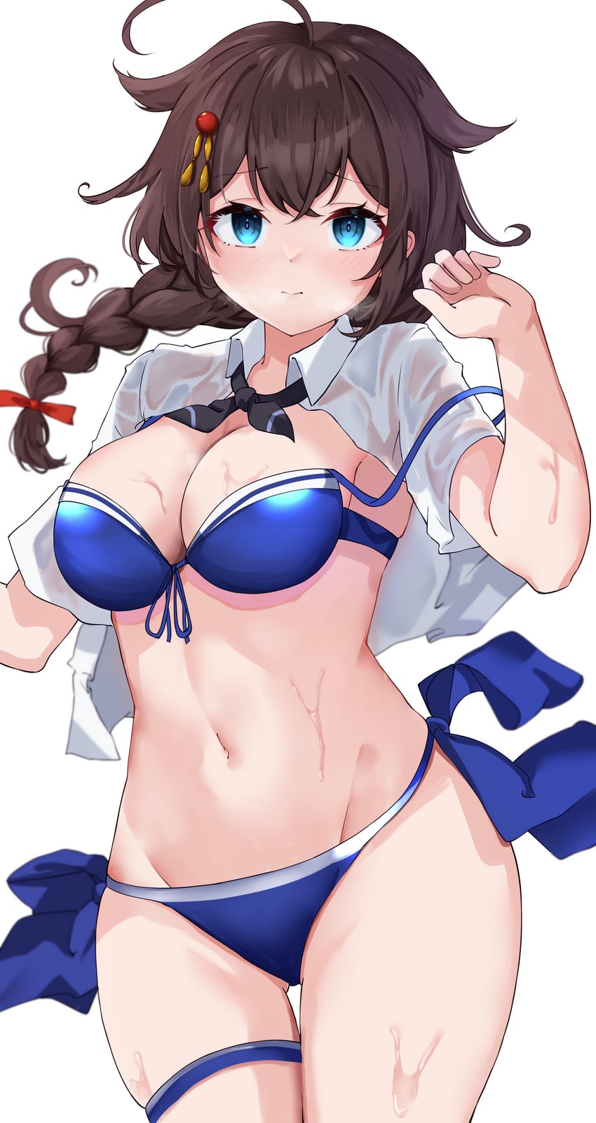shigure and shigure kai san (kantai collection) drawn by calin