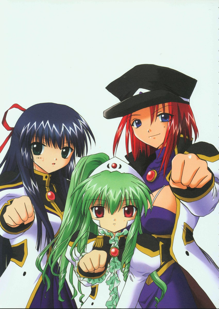 forte stollen, vanilla h, and karasuma chitose (galaxy angel)
