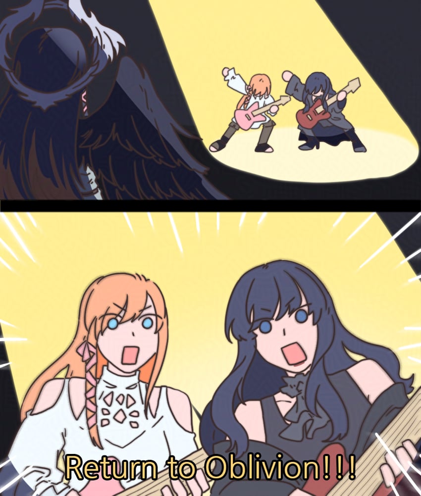 ryne waters, gaia, mitron, and pandora (final fantasy and 1 more) drawn by ff14monday