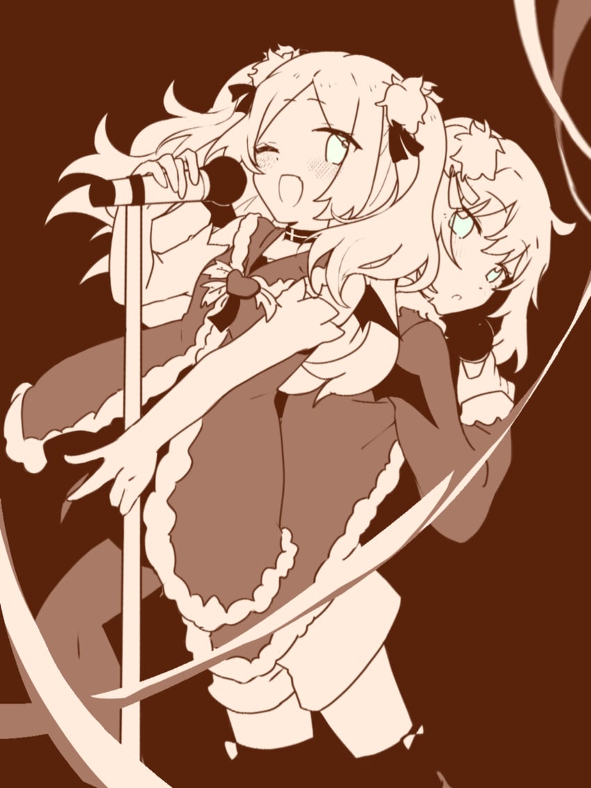tsukinaga ruka and fujii shizuku (ensemble girls!) drawn by tonbo_(pixiv68176421)