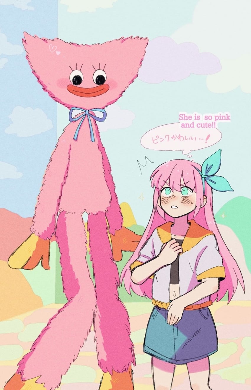 aubrey and kissy missy (omori and 1 more) drawn by pasuta928008
