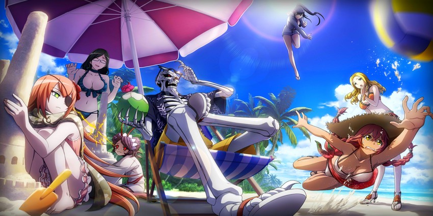 ainz ooal gown, entoma vasilissa zeta, narberal gamma, lupusregina beta, solution epsilon, and 2 more (overlord)