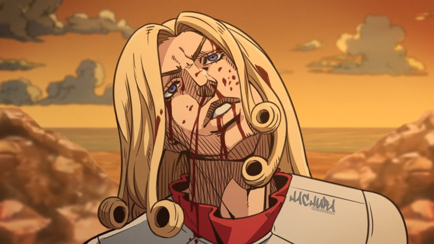 funny valentine (jojo no kimyou na bouken and 1 more) drawn by hachura