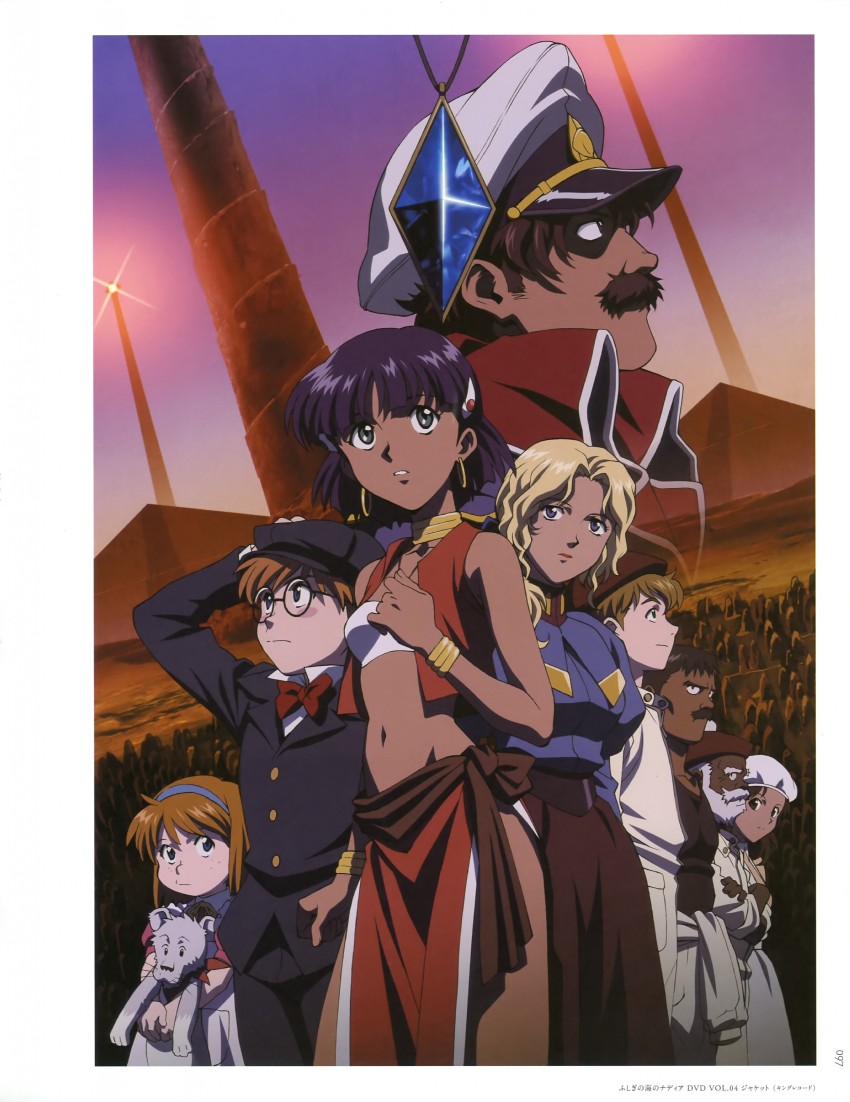 nadia la arwall, king, jean roque lartigue, marie en carlsberg, electra, and 5 more (fushigi no umi no nadia) drawn by matsubara_hidenori