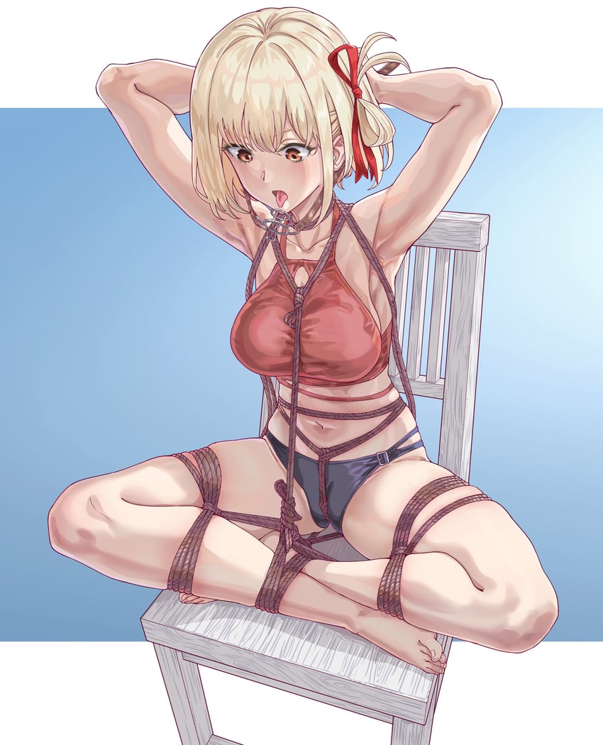 nishikigi chisato (lycoris recoil) drawn by leveen