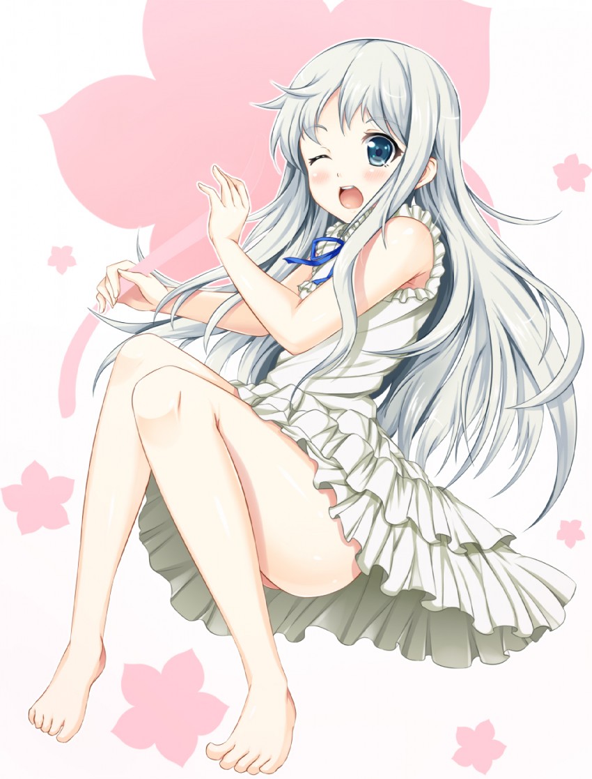 honma meiko (ano hi mita hana no namae wo bokutachi wa mada shiranai.) drawn by hinata_sora