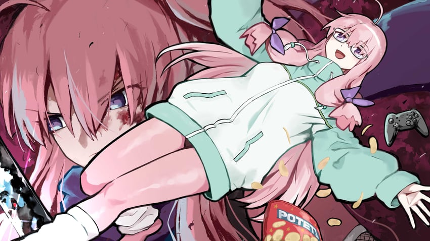 ideura shizuri (neet de otaku na kunoichi to naze ka dousei hajimemashita) drawn by pageratta