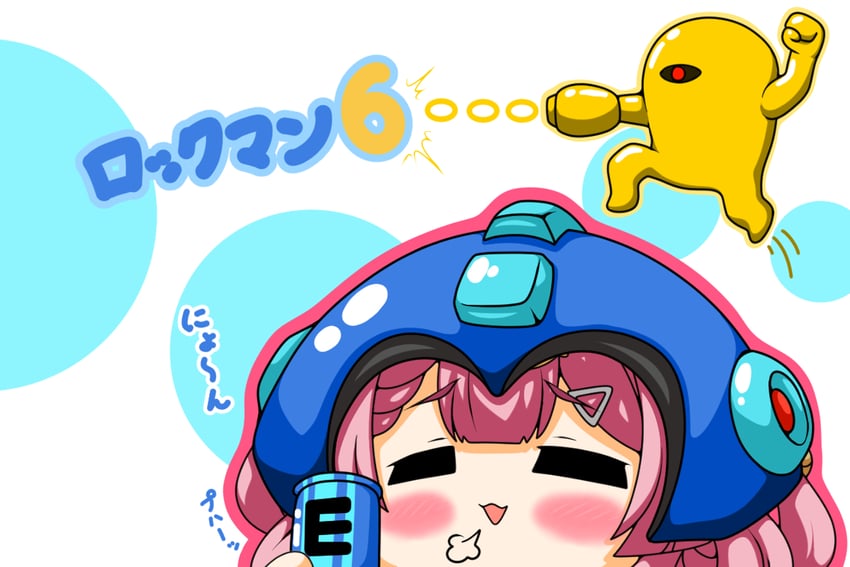 mega man, yellow devil, and misaki nagi (indie virtual youtuber and 3 more) drawn by kurukurumagical
