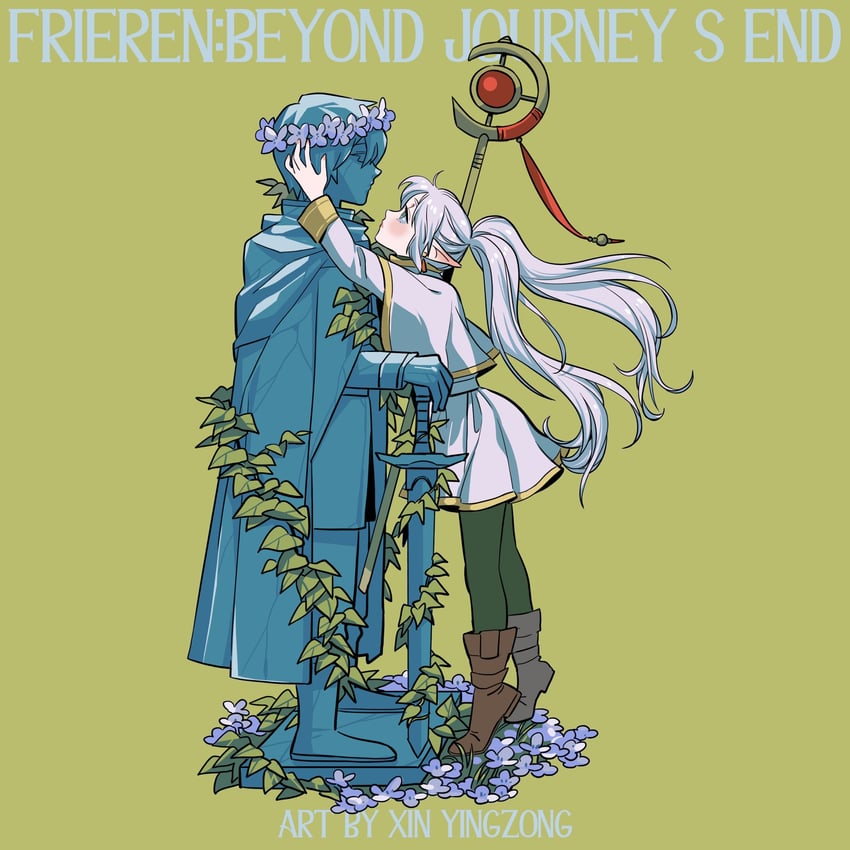 frieren and himmel (sousou no frieren) drawn by kiddo_hah