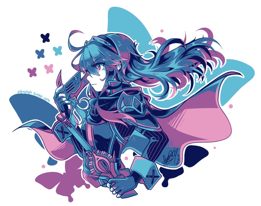 lucina (fire emblem and 1 more) drawn by sandragh