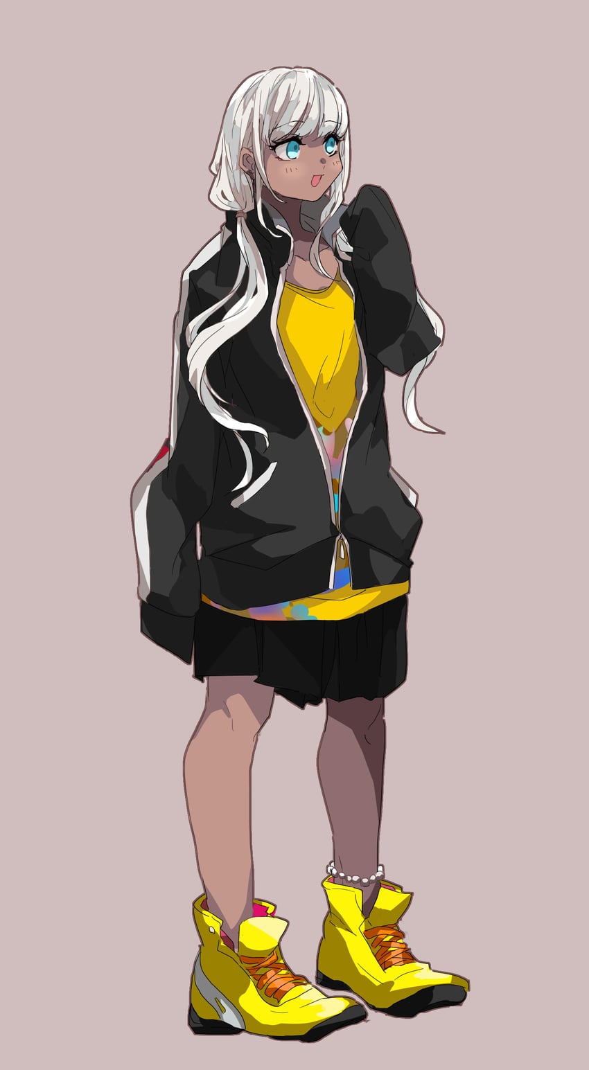 yonaga angie (danganronpa and 1 more) drawn by mi_cha_iru
