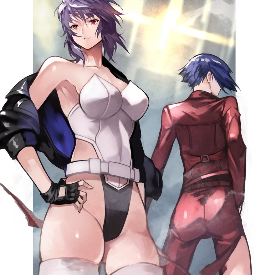 kusanagi motoko (ghost in the shell and 2 more) drawn by yoshio_(55level)