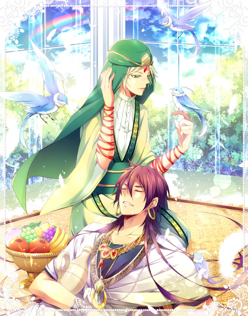 sinbad and ja'far (magi the labyrinth of magic) drawn by ringo_ame