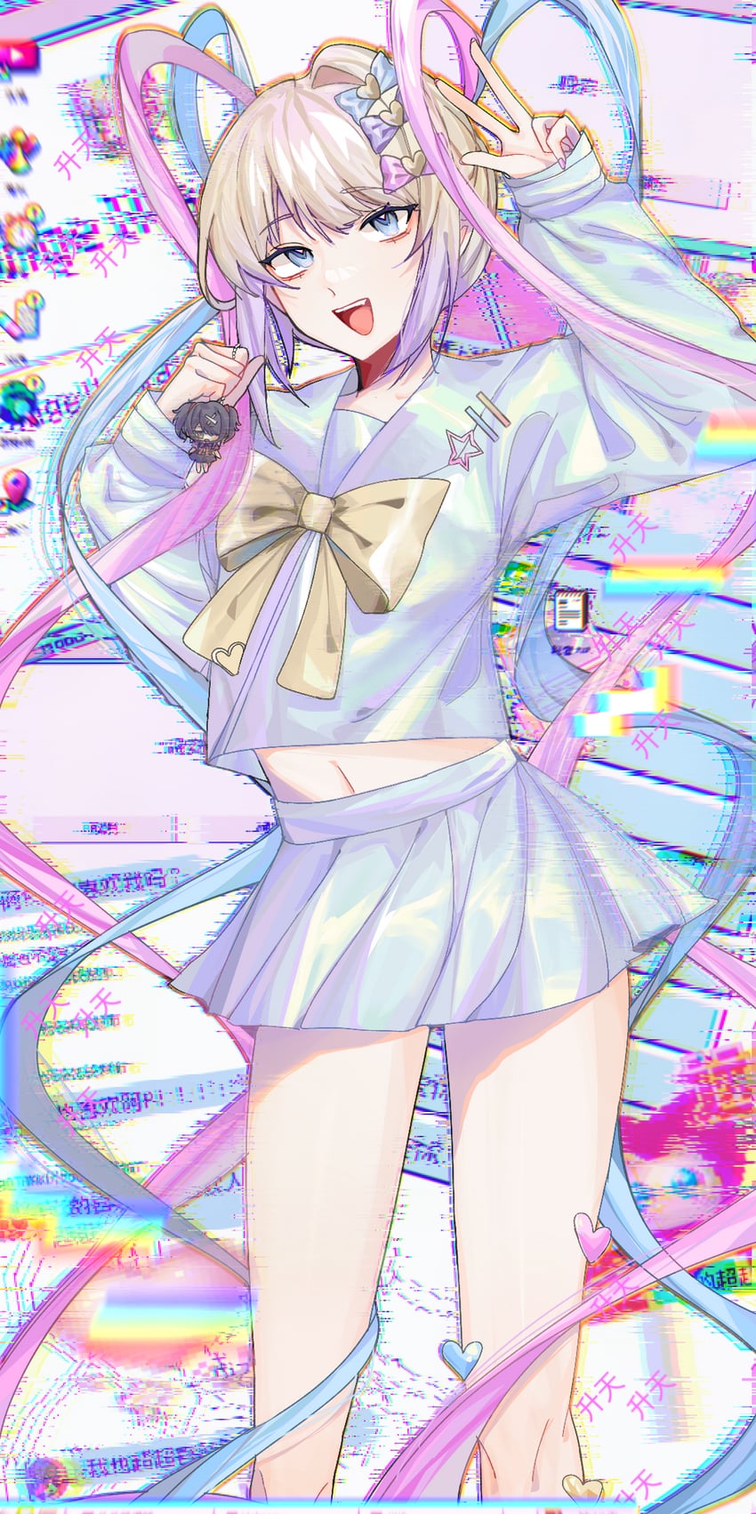 chouzetsusaikawa tenshi-chan and ame-chan (needy girl overdose) drawn by lussia5201314