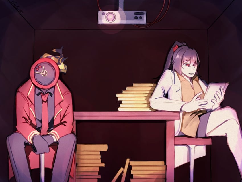 dante and carmen (project moon and 1 more) drawn by roshia_(roshi_ga)