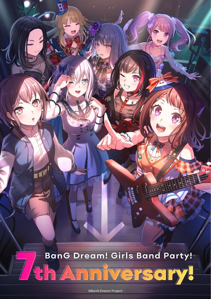 takamatsu tomori, mitake ran, tsurumaki kokoro, maruyama aya, minato yukina, and 3 more (bang dream! and 1 more)