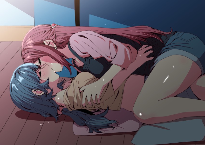 tsushima yoshiko and sakurauchi riko (love live! and 1 more) drawn by ecoman
