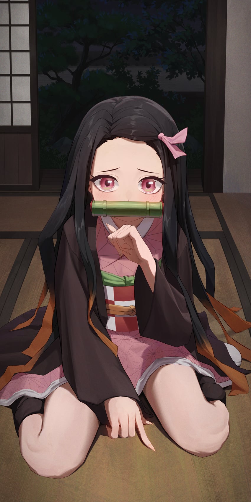 kamado nezuko (kimetsu no yaiba) drawn by toriare_(lyyj0nzq5zhzanl)