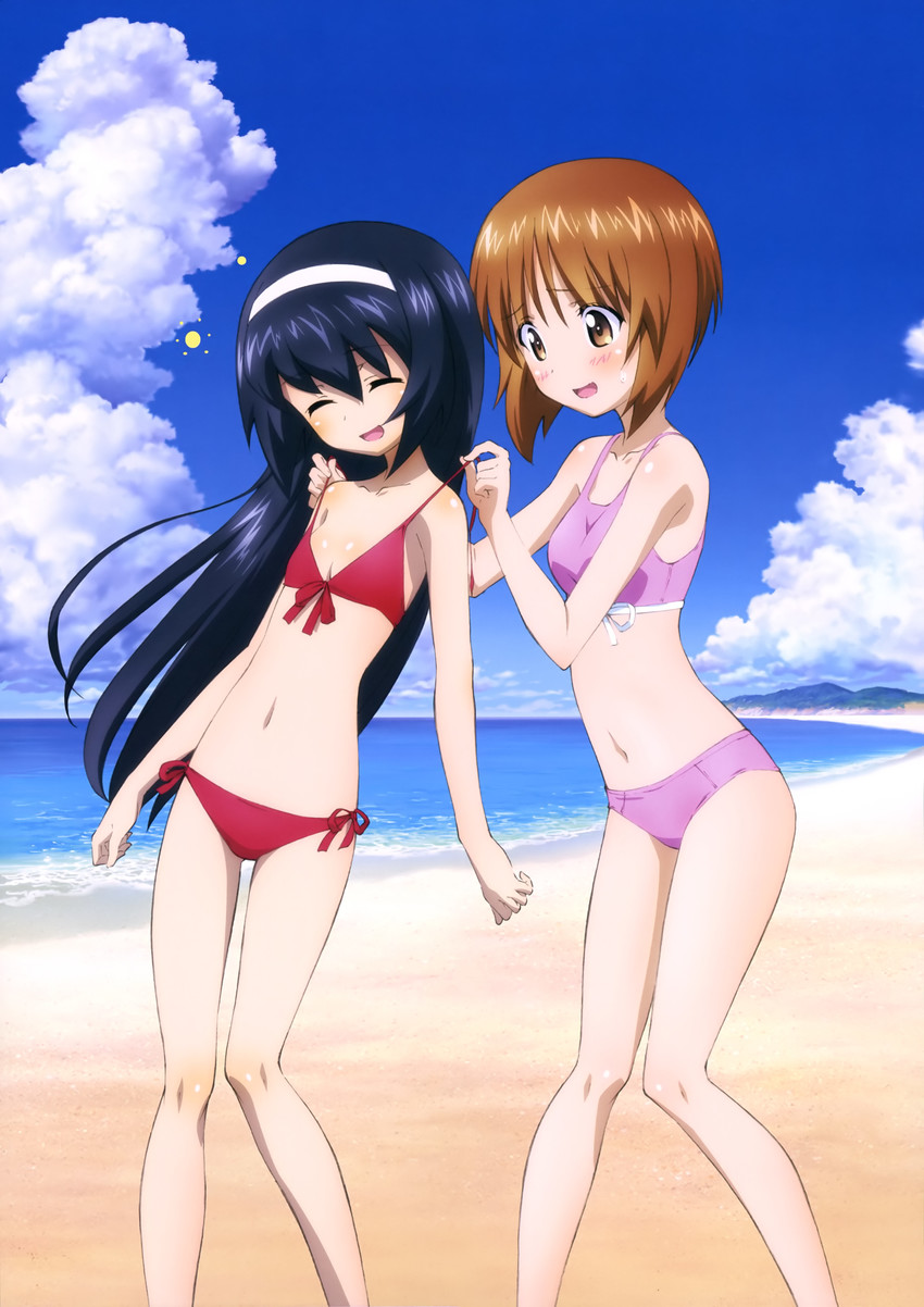 nishizumi miho and reizei mako (girls und panzer) drawn by sugimoto_isao and yoshida_kousuke