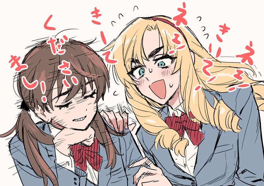 touyokoin reika and hirata namiko (billionaire touyokoin reika) drawn by okiraku_boy