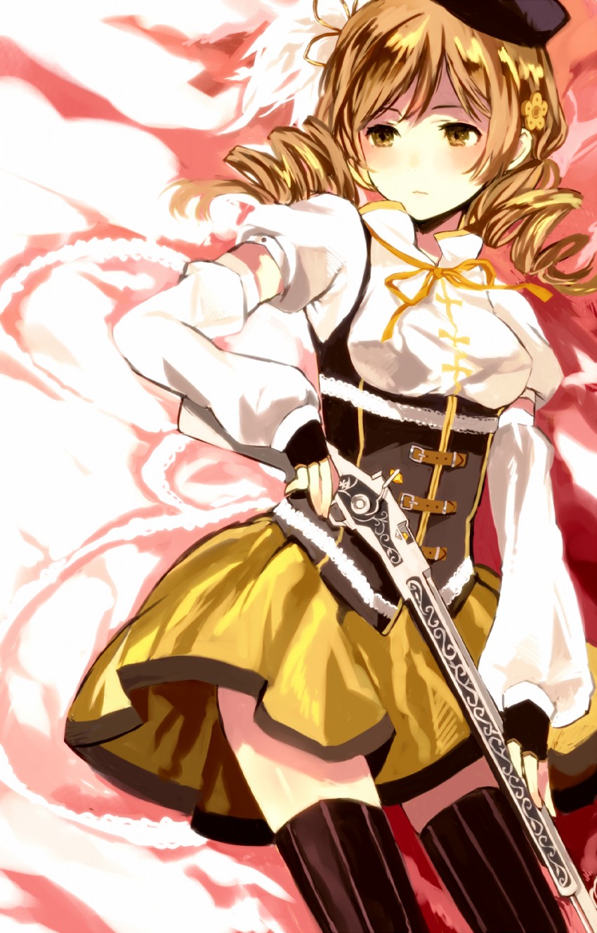 tomoe mami (mahou shoujo madoka magica) drawn by tan_(tangent)