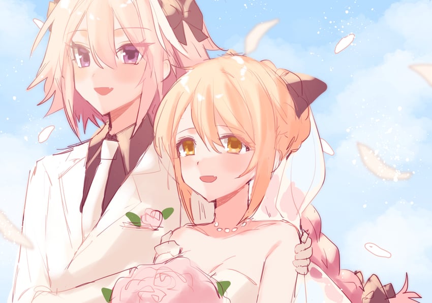 astolfo and liss meier (original and 2 more) drawn by koyashaka
