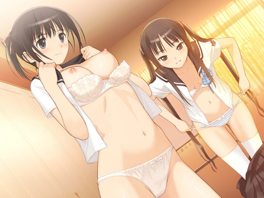sugiyama mio and saeki ai (fault!!) drawn by tony_taka