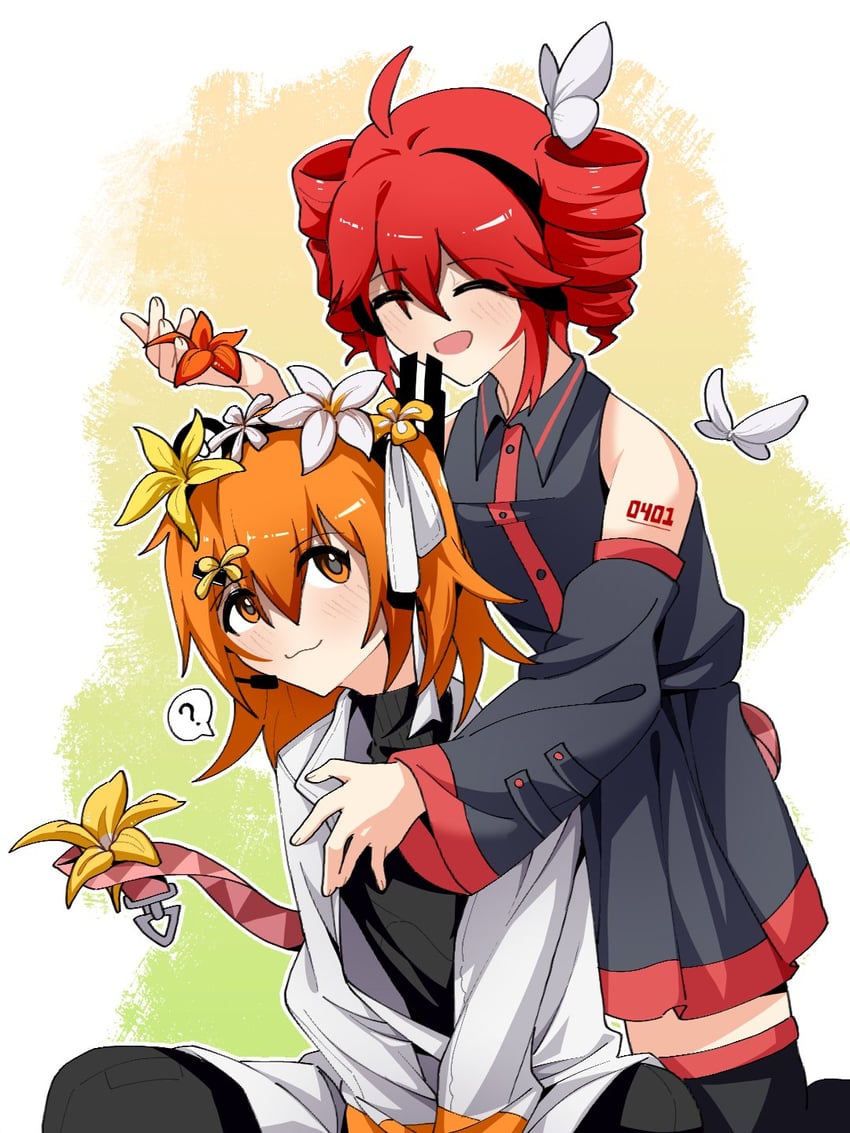kasane teto and adachi rei (utau and 1 more) drawn by yi_xing_luren