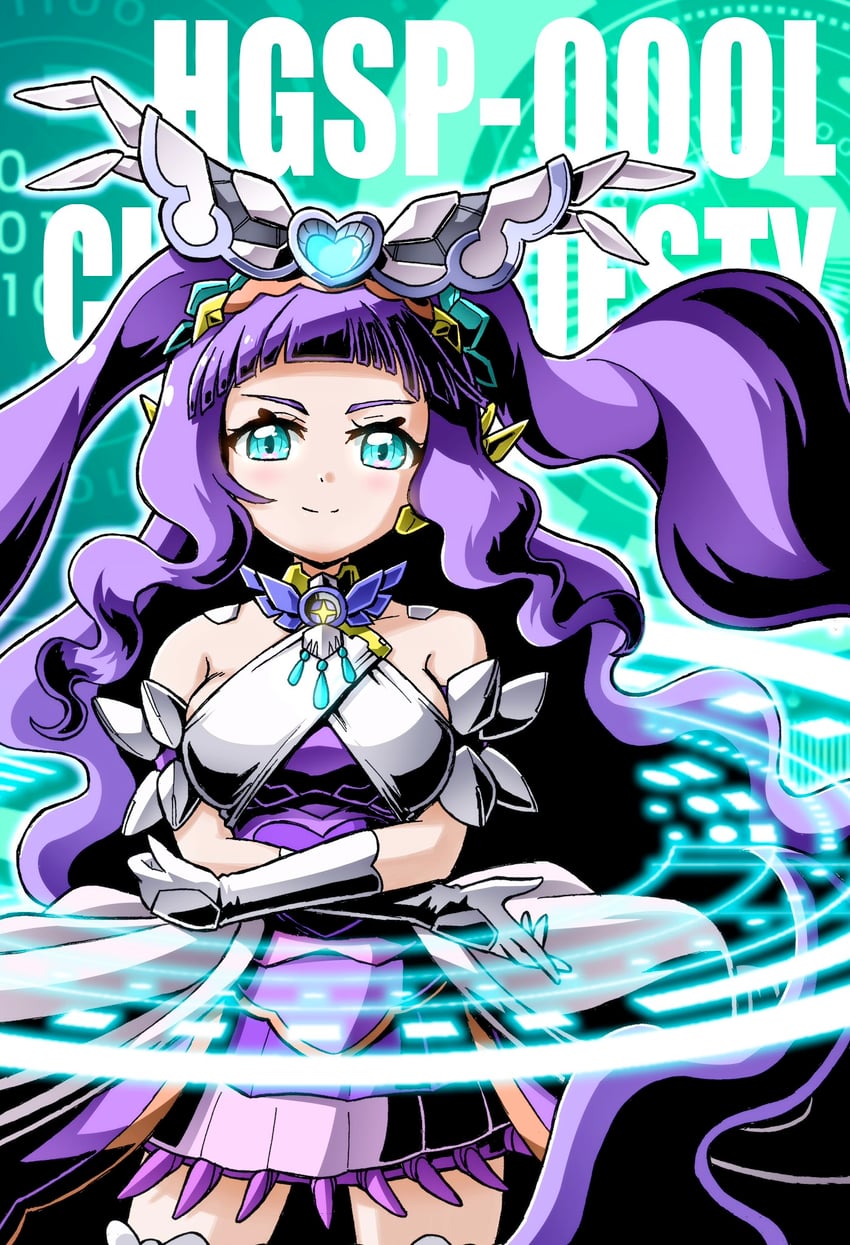ellee-chan and cure majesty (precure and 1 more) drawn by wakabayashi_makoto