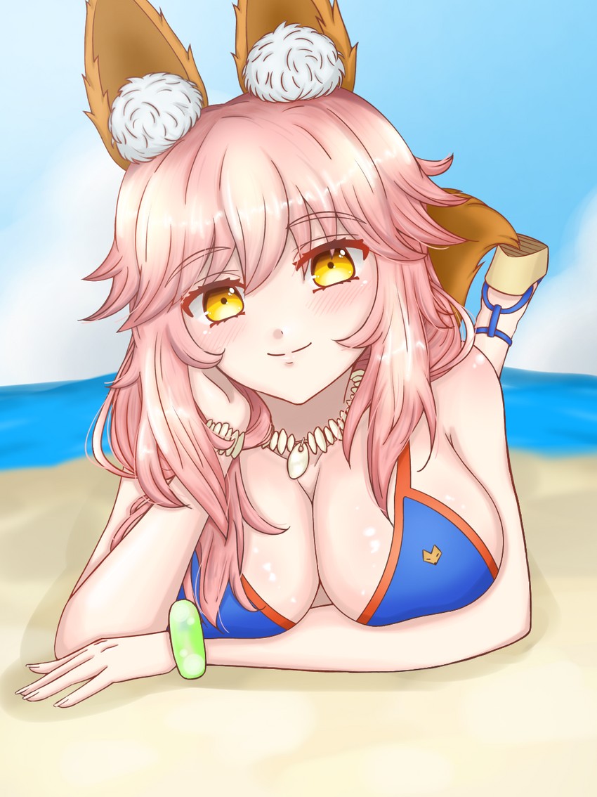 tamamo and tamamo no mae (fate and 1 more) drawn by ai_(ai_08t)